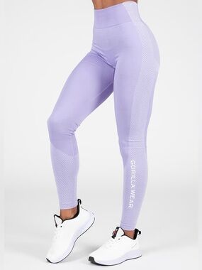 NWT GORILLA WEAR lilac Selah seamless leggings size small/medium new with tags